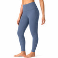 Leggings sportivi donna S blu a vita alta in tessuto elasticizzato